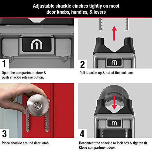 Master Lock Set Your Own 4-Digit Combo Portable Key Lock Box — Black, 6 Key Capacity