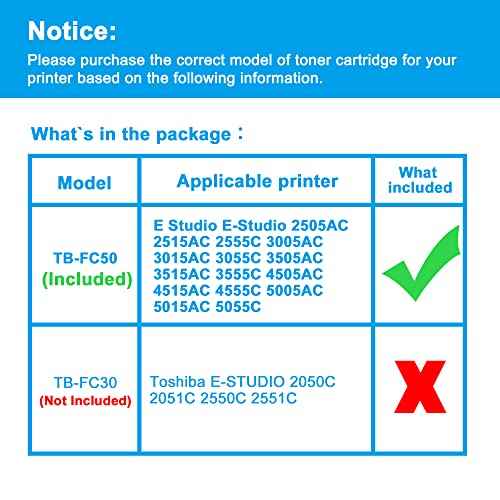 LCL Compatible Waste Toner Bottle Replacement for TBFC50 TBFC505 TB-FC50 TB-FC505 Toshiba E Studio E-Studio 2505AC 2515AC 2555C 3005AC 3015AC 3055C 3505AC 3515AC 3555C 4505AC 4515AC 4555C (1-Pack )