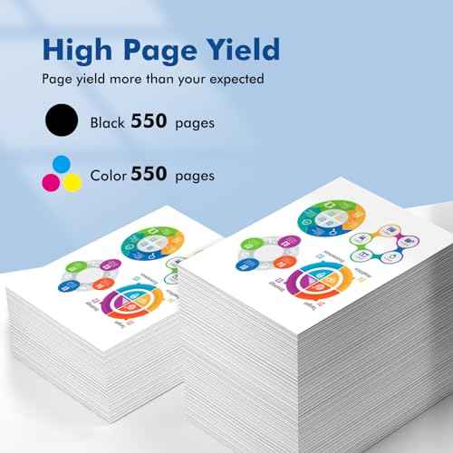 LC401 Ink Cartridges Compatible for Brother LC401 XL BK LC401XL LC 401 LC401BK High Yield to use with Brother MFC-J1010DW MFC-J1012DW MFC-J1170DW (1Black 1Cyan 1Magenta 1Yellow) 4-Pack