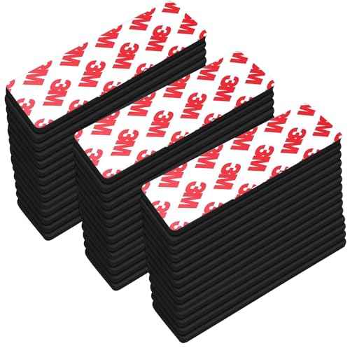 Thaibear Magnetic Strip, Flexible Magnetic Strips with Adhesive Backing (42 Pack, 3" x 1") Strong Adhesive Magnetic Tape for DIY, Crafts, Fridge - Sticky Magnet Tape Strip for Wall