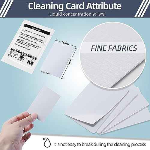 Card Reader Cleaning Cards - BIHYM Dual Side Credit Card Reader Cleaner, CR80 Card Reader Cleaner POS Swipe Terminal Cleaning Cards (80PCS)