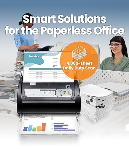 Plustek PS188 High-Speed Duplex Document Scanner 30 PPM with 50-Sheet Feeder