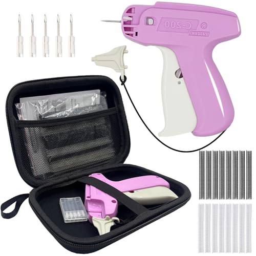 Liumai Pink Mini Stitch Gun for Clothes – Quick Repair Kit with 2000 Fasteners