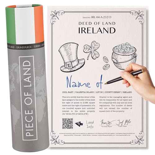 happylandgifts¢ç Piece of Ireland | Gift Box with Certificate | 12 Countries Available | Irish Gift Ideas | Gifts from Ireland | Dublin Presents