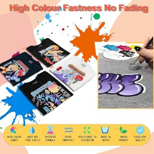 MEZOO DTF White Ink 1000ml Premium DTF Ink for Film Heat Transfer Printing Compatible for DTF Printers with Printhead L1800 L805 XP15000 R1390 4720 I3200 XP600 DX7 DX5 5113