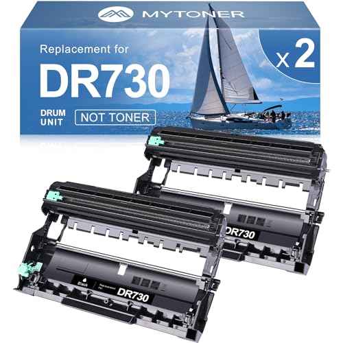 MYTONER Compatible DR730 Drum Unit (Not Toner) Replacement for Brother DR 730 DR-730 Drum Unit for MFC-L2710DW MFC-L2750DW HL-L2395DW HL-L2370DW HL-L2350DW HL-L2390DW DCP-L2550DW Printer (2 Pack)