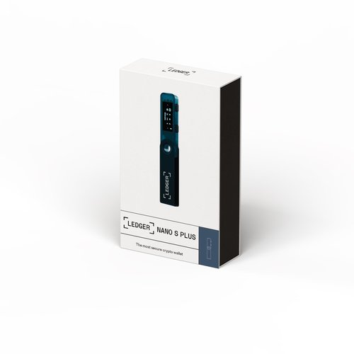 Ledger Nano S Plus (Sapphire Blue): The Perfect Entry-Level Hardware Wallet to securely Manage All Your Crypto and NFTs. (for Android or Desktop only)