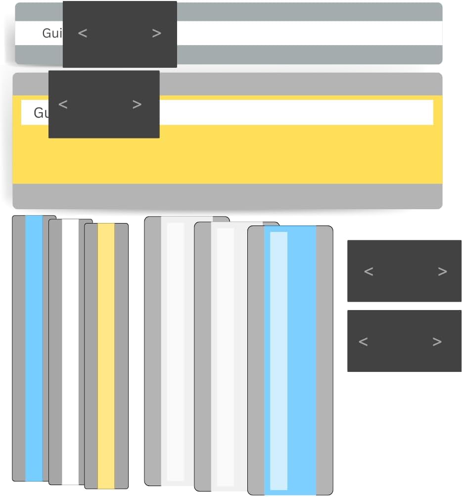 STEPUP Guided Reading Strips - Adjustable Slider Colored Overlays for Dyslexia & ADHD | Essential Classroom Tool