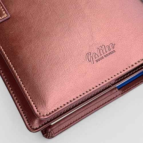 GALILEO¢ç Double AA Big Book Cover & 12 Steps & 12 Traditions | PU Leather | Coin Holder | AA Book Covers for Hardcover | AA Gift | Alcoholics Anonymous (Coin Pocket/Copper)