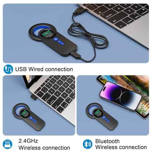 Symcode Bluetooth Pet Microchip Reader Wireless RFID Animal Chip ID Reader Scanner Animal ID Tag Handheld Scanner Animal Tag Reader EMID FDX-B(ISO11784/11785) 134.2KHz/125KHz