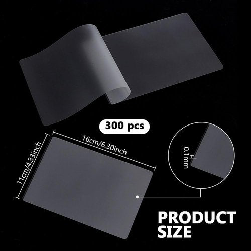 NBEADS 300 Pcs Clear Thremal Laminating Pounches, Plastic Paper Laminator Sheets for Hot Laminator and Photo Protection, 6.30x4.33x0.004inches