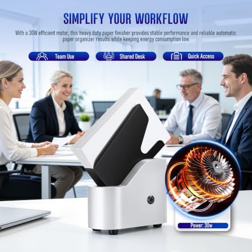 Automatic Paper Jogger Machine for Office & Printing, Tabletop Design