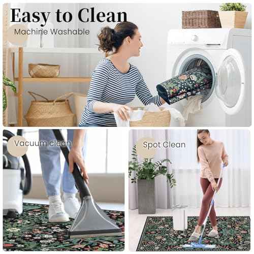 Office Chair Mat for Hardwood Floor & Tile Floor,36"X 48" Heavy Duty Desk Chair Mat for Hard Floors, Under Desk Rug for Rolling Computer Chair,Anti Slip,Low Pile Carpet Floor Protector-Green Grass