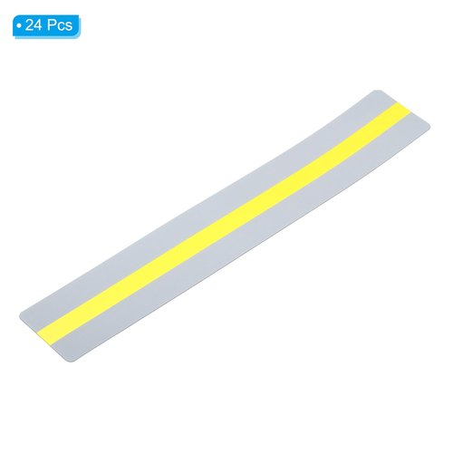 PATIKIL Guided Reading Strips, 24pcs Tracking Highlight Colored Overlay Bookmark Reduce Visual Stress Teacher Teaching Supply for Classroom, Yellow