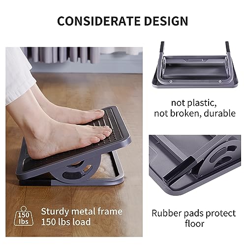 Eureka Ergonomic Compact Foot Rest with 0-20° Tilt, Massage Surface, Under-Desk Office Footrest