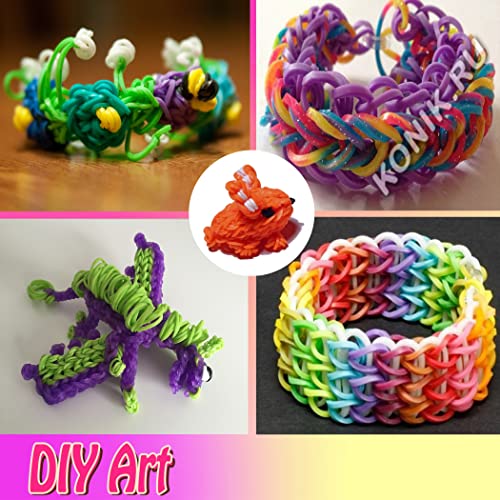 Yowamho 900 Pcs Loom Rubber Bands Refill - White