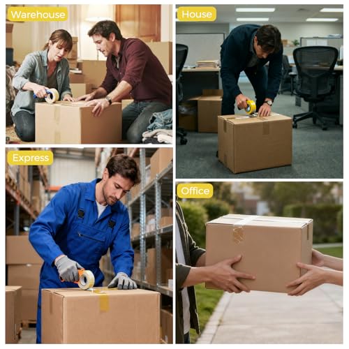 Packaging Tape, 2.0 mils Thick Heavy Duty, 36 Rolls of 2 inch x 55 Yards, Clear Shipping Tape for Packing, Sealing Boxes, Strong Adhesive, Commercial Grade for Moving & Shipping