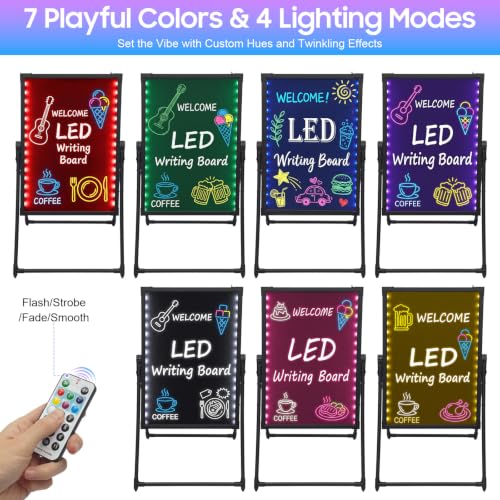 32x24 Inch LED Message Board Sign with Remote and Color Modes