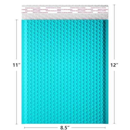 Oceanite Minty Blue 8.5 x 11 Inch Waterproof Padded Bubble Mailers 40 Pack