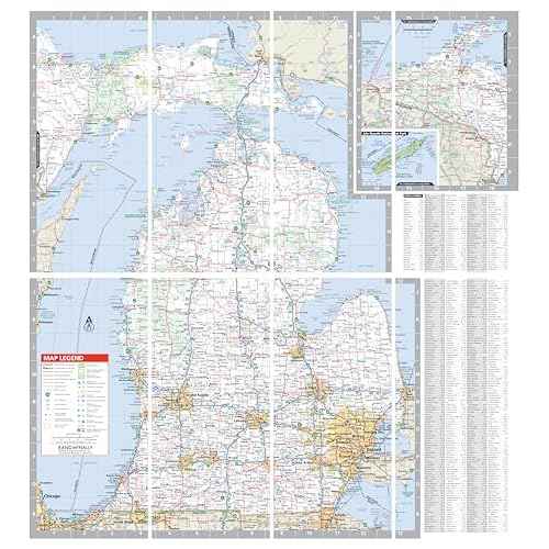 Rand McNally Easy to Fold: Michigan Laminated Map