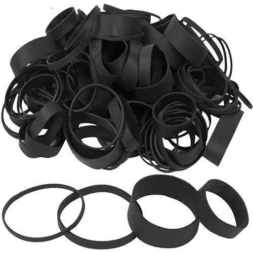 Rubber Bands Assorted Sizes Black Elastic Bands Tactical rubber band for Office supplies 0.5lbs size82,size#94,size#33,size#64