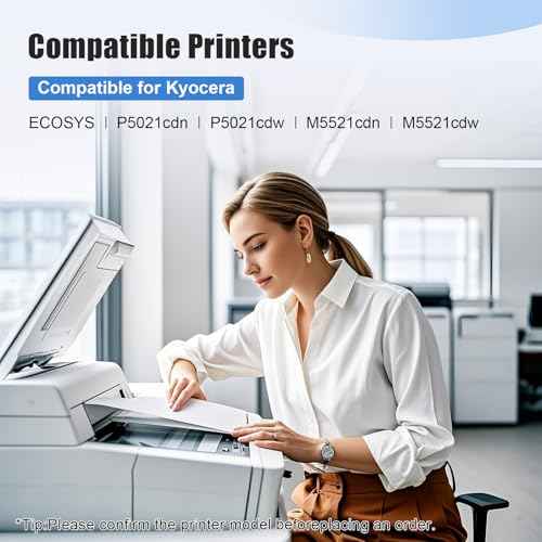 TK-5232 TK5232 Toner Cartridge Compatible for Kyocera TK-5232K 1T02R90US0 for ECOSYS P5021cdn P5021cdw M5521cdn M5521cdw Black 2 Pack