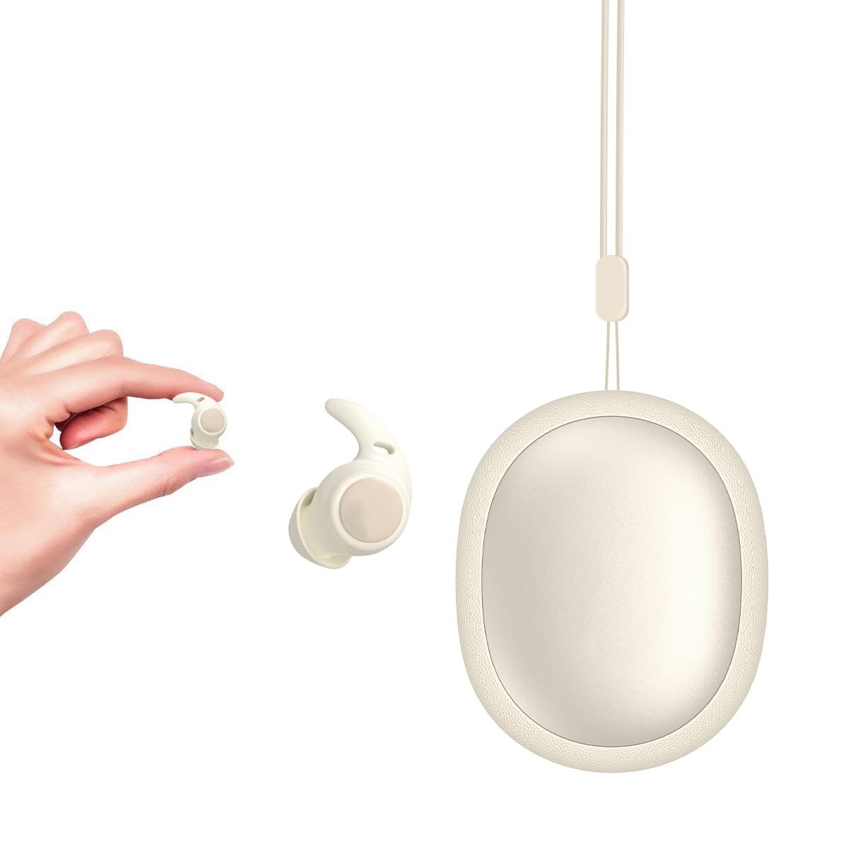 NE76 AI Translation Headphones Real Time 150 Languages, Sleep Earbuds Bluetooth 5.4 in Ear, Mini Sleep Headphones Small Design for Side Sleepers for Travel Education Business Meetings Smoky Black