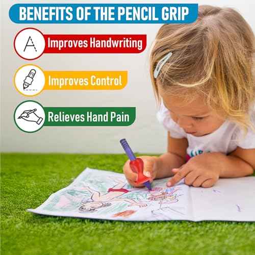 The Pencil Grip Pinch Grip, Ergonomic Writing Aid, Gloss Colored Pencil Grips, 6 Count - TPG-12706