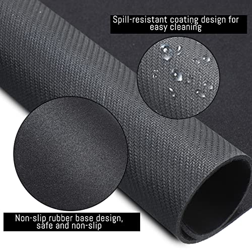 Crtiin 50 Pack Mouse Pad Bulk Computer Mouse Pad Gaming Mousepad for Computers Laptop Christmas Office Appreciation Gifts with Non Slip Rubber Base(9.84 x 11.81 Inch,Black)