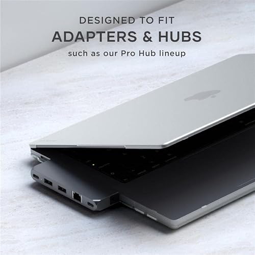 Satechi Eco Hardshell Case Compatible with MacBook Pro 14-inch (2025, M5/M4/M3/M2/M1), Slim & Lightweight, Hub-Friendly Design, Clear