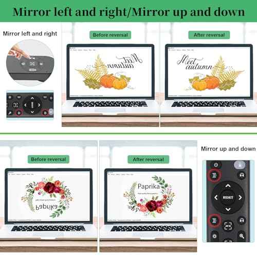Document Camera for Classroom, USB Camera for Teacher, 12MP & 9X Zoom-in, Move lmage, Mic and Speaker, Mirroring, LED Light, 2 Port HUB, for Remote Learning, Painting, Live Demo (with Remote)
