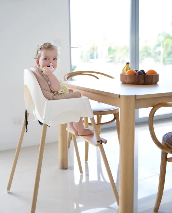 Nibble and Rest Woodsi Footsi Bamboo Footrest for IKEA Antilop High Chair - Height Adjustable