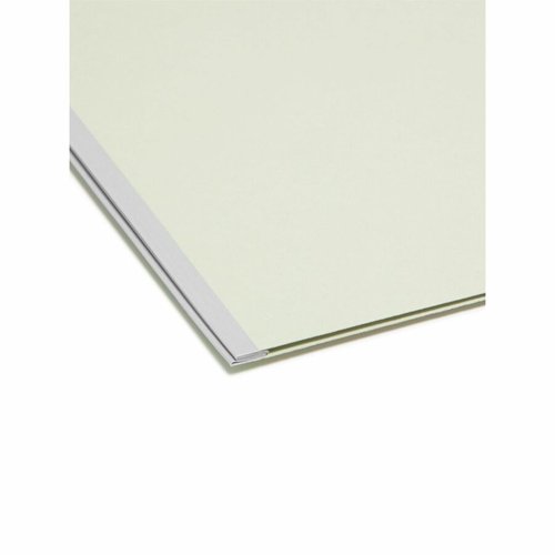 Smead Pressboard File Folder with SafeSHIELD® Fasteners, 2 Fasteners, 1/3-Cut Tab, 2" Expansion, Legal Size, Gray/Green, 25 per Box (19934)