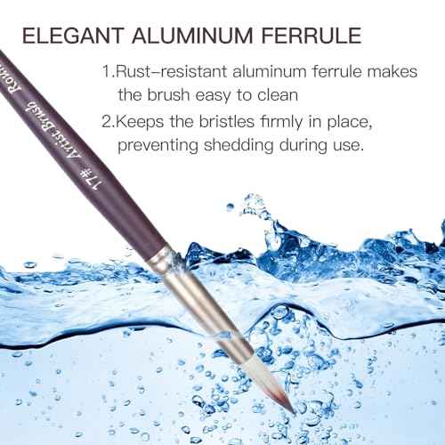 23pcs Paint Brush Set, Professional Artist Brushes for Acrylic and Oil Painting, Includes Flat, Filbert, Fan, Round, Angle, Rigger, and Palette Knife, Portable Storage Roll