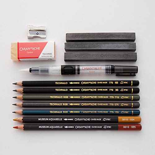 Caran d'Ache 0779-313 Graphite Line Multi-Technic Water Soluble Set