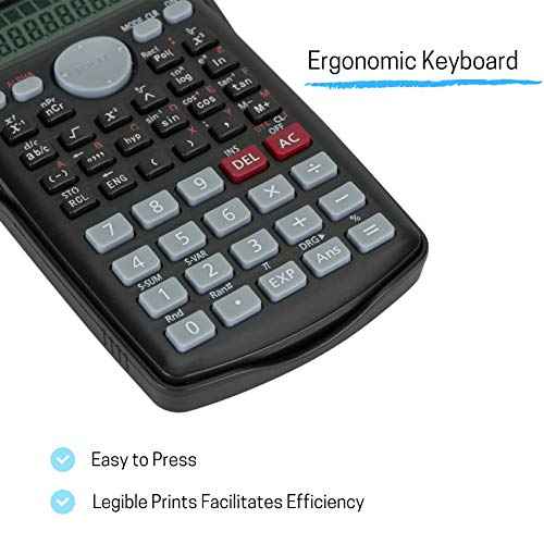 Mr. Pen Scientific 2 Line Calculator - Fraction & College Math Calculator for Students & Engineers