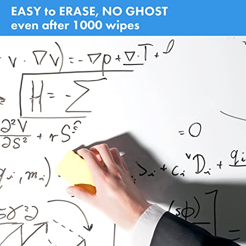 HAMIGAR White Board Peel & Stick Dry Erase Paper 18x79in No Ghosting – White, 79"W x 18"H