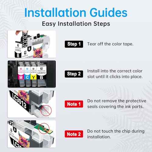 12-Pack LC3013 BK/C/M/Y Ink Cartridges, High Yield Compatible for Brother LC-3013 LC3013XL LC3011 Work for MFC-J491DW MFC-J497DW MFC-J487DW MFC-J690DW MFC-J895DW Printer (3BK/3C/3M/3Y)