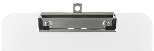 Trade Quest Plastic Clipboard Transparent Color Letter Size Low Profile Clip (Pack of 6) (Clear)