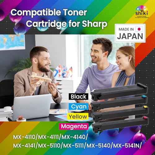 SHIKI Compatible Toner Cartridge for Konica Minolta bizhub C3350/C3850/C3850FS Yellow (TNP48Y/A5X0230) 10,000 Pages (Yellow)