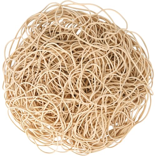 Beige 300Pcs 4.8in Balloon Arch Rubber Bands – High-Elastic Office/Party Bundling