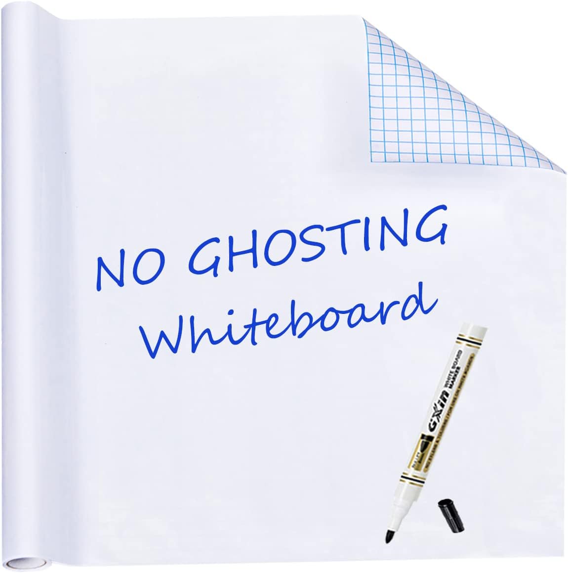 Skiennix Whiteboard Stickers - Versatile 18" x 79" & 24" x 39" Sizes for Easy Organization