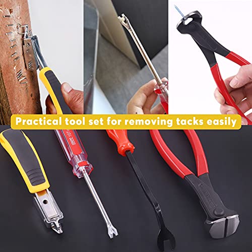 Mardatt 4-Piece Nail Puller & Staple Remover Tool Set, 7" End Cutting Pliers