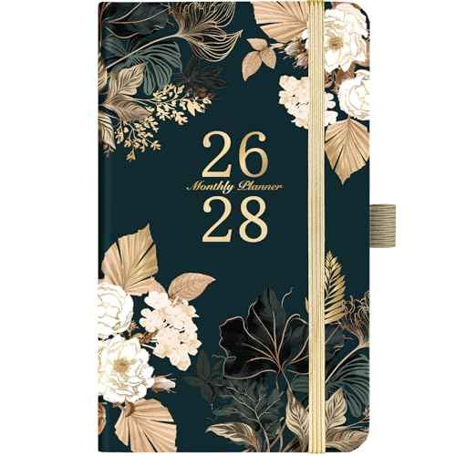 2026-2028 Monthly Pocket Planner/Calendar - Jan 2026 - Dec 2028(36 Months), 3 Year Monthly Planner 2026-2028, 6.4" x 3.8", 2 Bookmarks, Inner Pocket, Pen Holder, Perfect Organizer