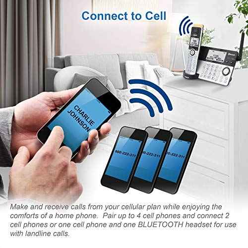 VTech IS8101 Accessory Handset for IS8151 Phones with Super Long Range up to 2300 Feet DECT 6.0, Call Blocking, Connect to Cell, Headset jack, Belt-clip, Power backup, Intercom and Expandable to 12 HS