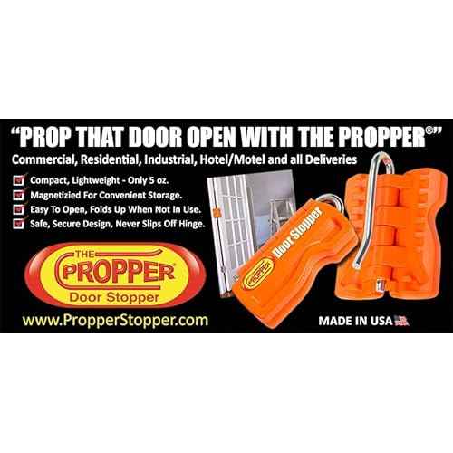 Propper Door Stopper - Professional Door Stop for Moving Office Home or School - Great for Police, Admin, Firefighters and Any time You Need a Door to Stay Open - 2 Pack