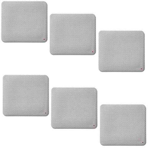 3M Precise Mouse Pad Enhances The Precision of Optical Mice at Fast Speeds and Extends The Battery Life of Wireless Mice up to 50%, 9 in x 8 in (MP114-BSD1), 6 Pack