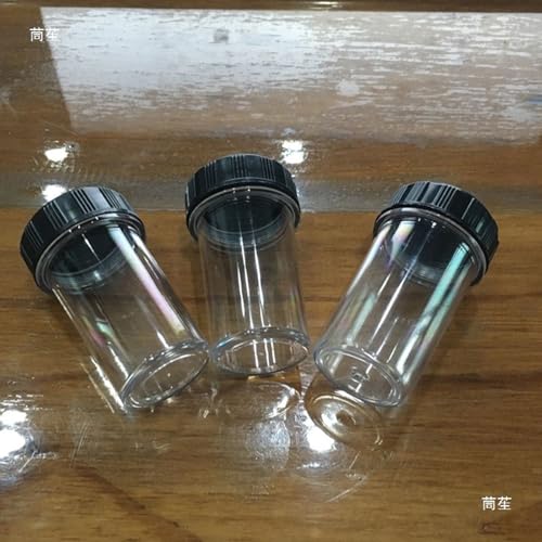 5PCS Microscope Objective Lens Storage Container, Protective Laboratory Case