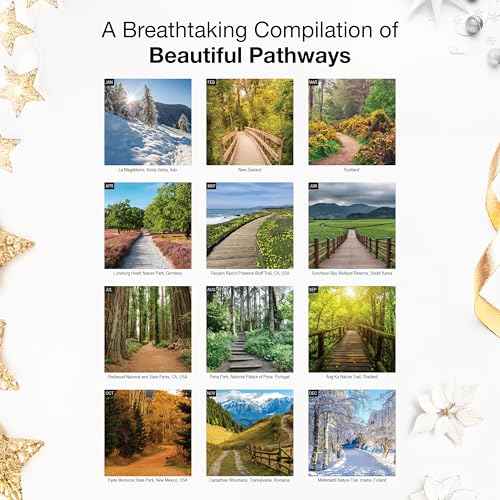 RED EMBER Untamed & Beautiful Pathways 2026 Wall Calendar 12 Month | 12" x 24" Open | Thick & Sturdy Paper | Giftable | Calendar 2026