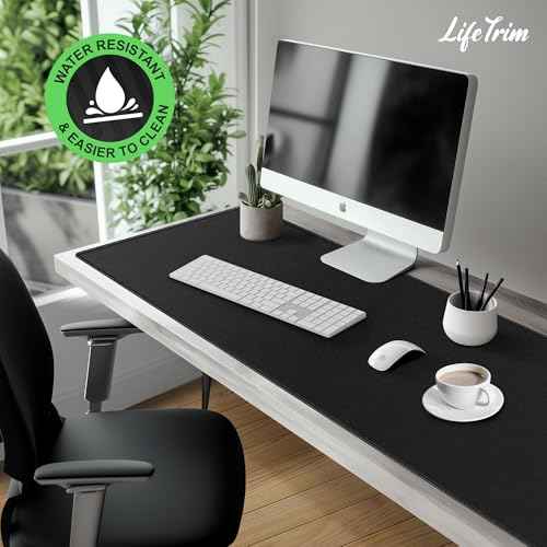 55¡± x 23¡± XXL Mouse Pad Gaming 5mm Thick Extended Keyboard Mat Full Desk Cover Pad XXL Mat Giant Extra Large Gaming Mouse Pad XXXL Mousepad Black Large Desk Mats Deskpad
